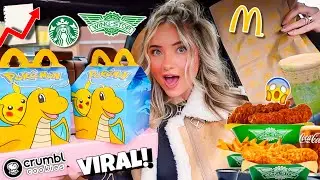 I Ate EVERY Trending Fast Food Item For 24 HOURS…