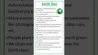 Essay on Earth Day | 10 Lines on Earth Day 