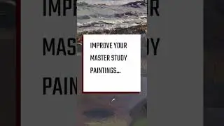 Newest video is out! Get better master study paintings in a FRACTION of the time! #art #painting