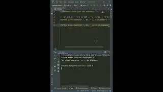Python program to check character is Alphabet or not 