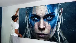 $100 vs $1,000 Projector Screen. Ft Vividstorm ALR screen.