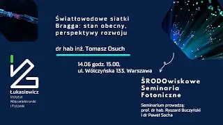 Światłowodowe siatki Bragga: stan obecny, perspektywy rozwoju - ŚRODOwiskowe Seminaria Fotoniczne