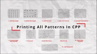 Printing All The Patterns in #cpp|| #programming #coding #learningcoding