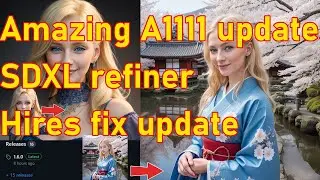 Amazing updates for Hires fix and SDXL faster refiner pipeline in A1111 v 1.6 for stable diffusion