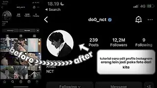 CARA EDIT PROFILE INSTAGRAM ORANG LAIN JADI PAKE FOTO DARI KITA