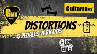 Comparando el tono de 5 pedales de Distorsión variados 