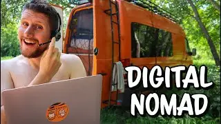 Working online from a van in Serbia (a typical day)