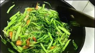 Masak tumis kangkung simpel