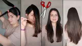Como cortar el cabello tu misma | Corte de pelo viral de tiktok