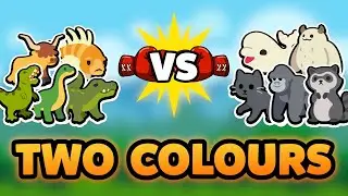 Super Auto Pets but we can only use 2 COLOURS