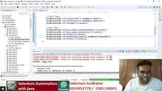 Day002 01 Highlight Web Element border Selenium Proxy Interview support Sudhakar +91-9294052778