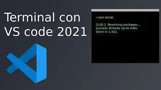 Como usar el terminal con Visual Studio Code - 2021