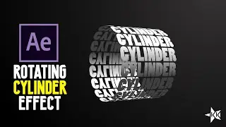 CYLINDER Rotation Effect | After Effect Tutorial