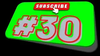 #30 Subscribe Button Green Screen | No Copyright | Free to Use | Million Dollar Resources