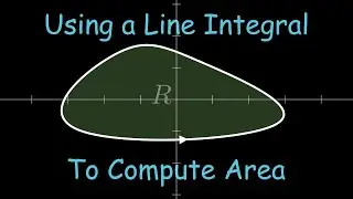 Video 16.4.5: Using a Line Integral of Compute the Area of a Region