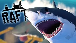 HOW TO KILL SHARKS! | Raft - Early Access (Part 2) | Gameplay, Reaction