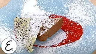 Chocolate Sheba With White And Dark Chocolate Lattice | Emeril Lagasse
