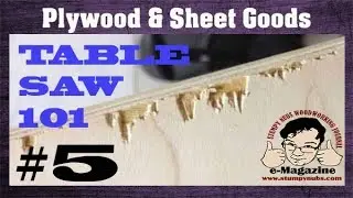 Plywood is difficult to cut on the table saw? Let's fix that...