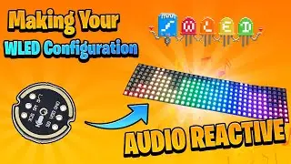 HOW TO make an AUDIO REACTIVE WLED MATRIX with ESP32 | WS2812B INMP441