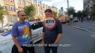 Відеорепортаж нашого кореспондента з місця ДТП з потерпілим в Києві на лук'янівці: