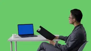 Green Screen Laptop mock up display laptop green screen for mock up Blue Screen