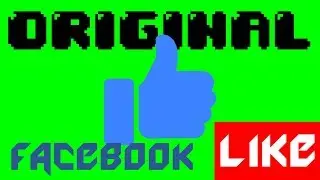 Original Facebook Like Hand - Green Screen (Chroma Key with sound effect)