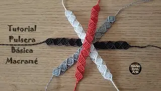 Cómo Hacer una Pulsera de Macramé de la Suerte Paso a paso Fácil Rápida/How to make Macrame Bracelet