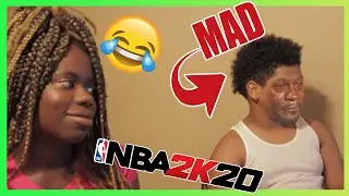 😂 Boy Talks Trash, Girl Beats Him On NBA 2K20!!