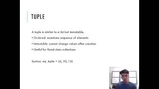 Sequential data types in python...