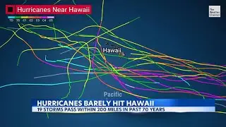 Hawaii's lucky history in avoiding hurricanes