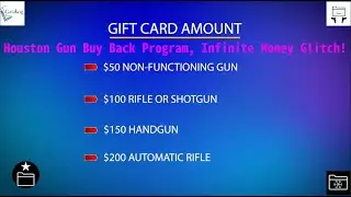 Infinite Money Glitch, Houston Buy Back Program!