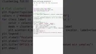 OPTICS (Ordering Points To Identify the Clustering Structure) Clustering Example in Python