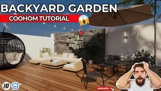How To Design Backyard Garden In Coohom |Decorate Backyard Garden Like a Pro 