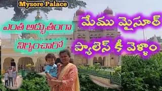 మేము మైసూర్ ప్యాలెస్ కీ వెళ్ళాం, ఎంత అద్భుతంగా నిర్మించారో! #mysorepalace #mysore #nanduandhanith