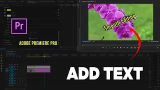 How to Add Text To Video Photo - Adobe Premiere Pro Tutorial