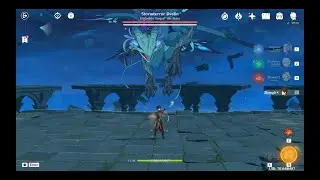 Genshin Impact Stormterror Dvalin Boss Fight (Ayaka + Bennett )