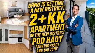 Rent a new 2+kk apartment with a balcony, a cellar and a garage - Pod Hády District, Brno.