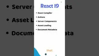 React 19 new Features #react19  #programming #developertools