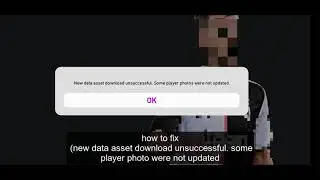 PES2021 how to fix error (new data asset download unsuccessful. some player photo were not updated)