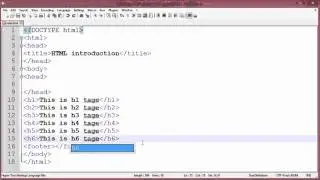 3 html tutorial header, footer, h1 h6, p tages (Hindi/Urdu)