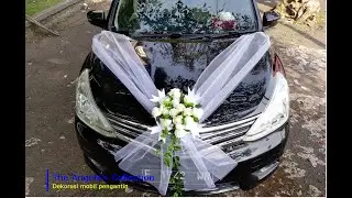 Bunga hiasan untuk dekorasi mobil pengantin