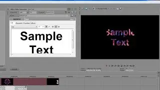Sony Vegas Animated Text Texture Tutorial