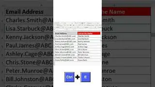 Master Flash Fill in Excel: 3 Quick Tricks You Need to Know! #flashfill #excelshortcuts
