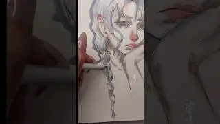 if only God was left handed ~ a slowed down sketch video #art #drawing #sketch #coloring