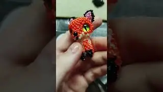 Лисичка амигуруми #music #амигурумиизбисера #амигуруми #бисер