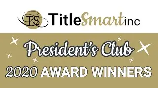 TitleSmart President's Club 2020 ✨🏆