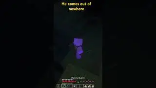 Not expecting him to show up like that! #minecraft #recommended #shortsfeed #cavemonster