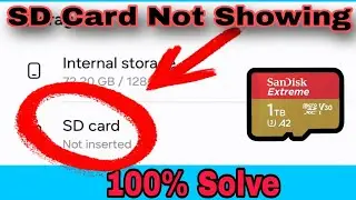 Memory Card Not Showing in Mobile || Memory Card Not Inserted Problem Solve