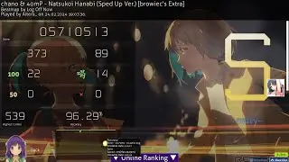 FC on Natsukoi Hanabi (Speed Up) +DT | Osu!