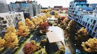 Unit.city changing seasons. Breakdown. 3dsmax and Corona renderer.